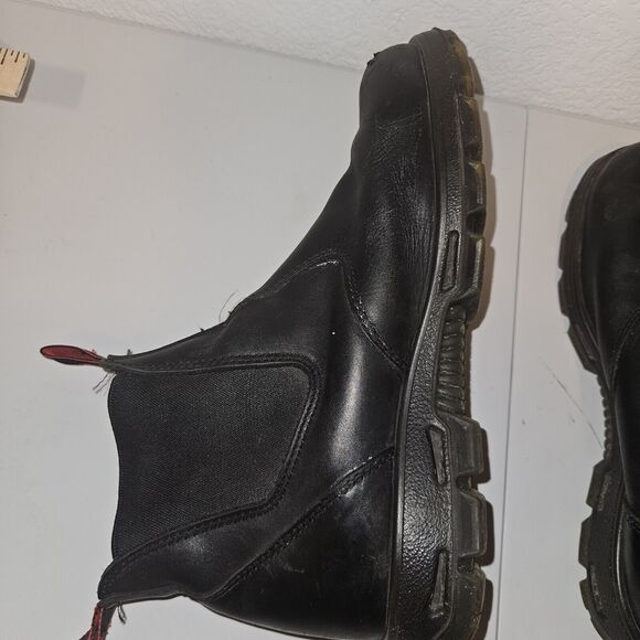 Australian UBBK Redback Men's Bobcat Slip-on Boots Soft Toe 10 AU 11 US 12 BLACk - Picture 10 of 14